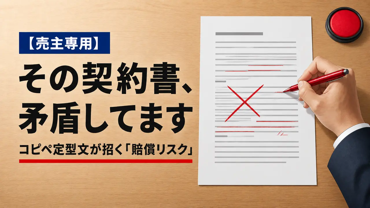 売主専用 その契約書、矛盾してます